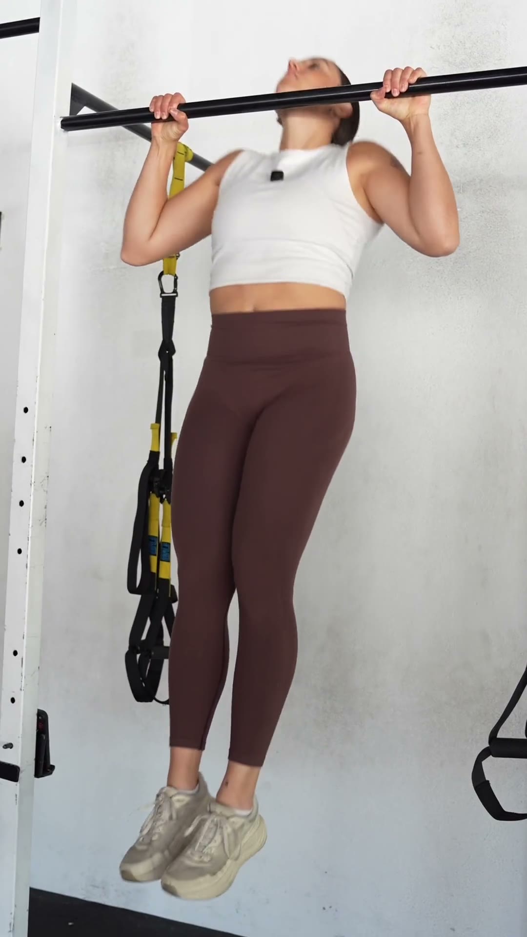 Laura en una sesión de entrenamiento
